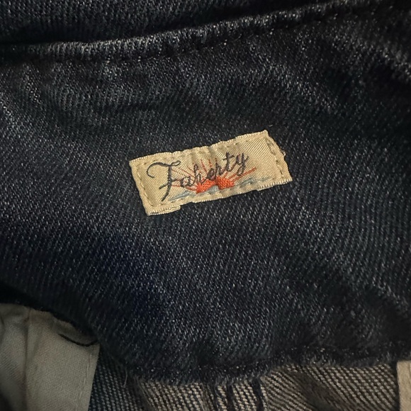 Faherty Avenue Denim Jumpsuit Overalls - Picture 5 of 6